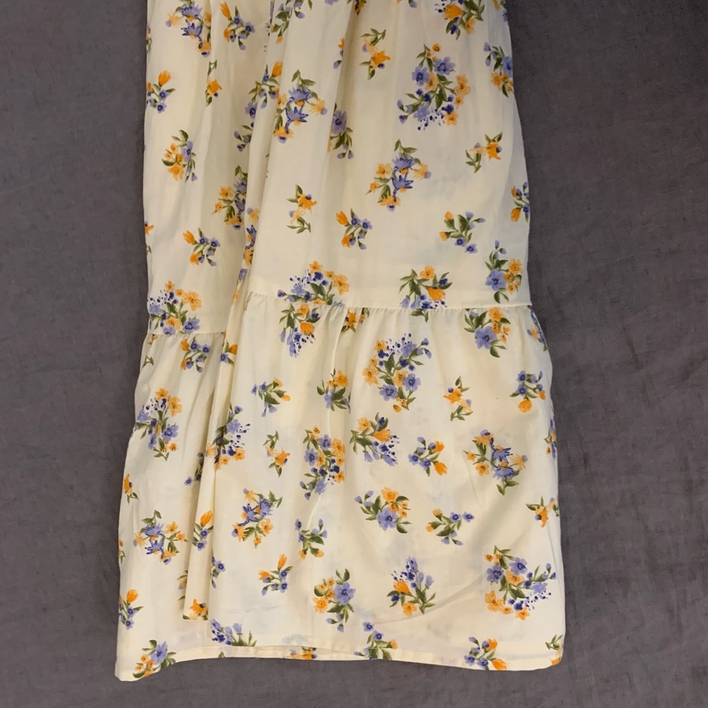NWT Cotton Tiered Maxi Dress In Ditsy Floral Print - Picture 7 of 7